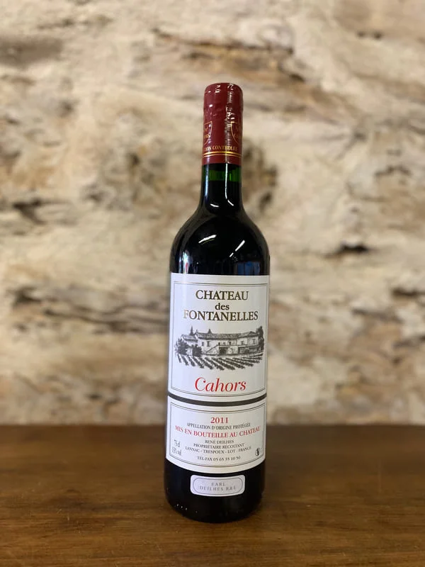 Bouteille de Cahors 2011 AOC Chateau des Fontanelles
