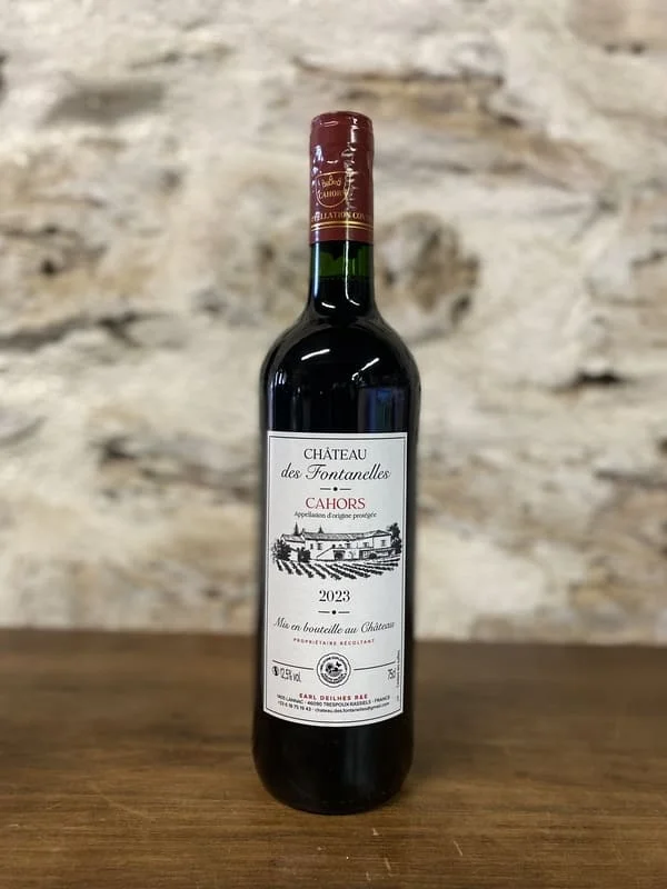 Bouteille de Cahors 2023 AOC Château des Fontanelles