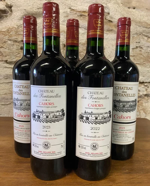 bouteilles Cahors malbec Famille Deilhes Château des Fontanelles
