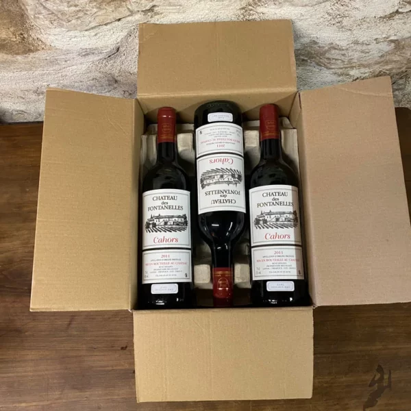 carton 6 bouteilles 75cl Cahors 2011 Château des Fontanelles